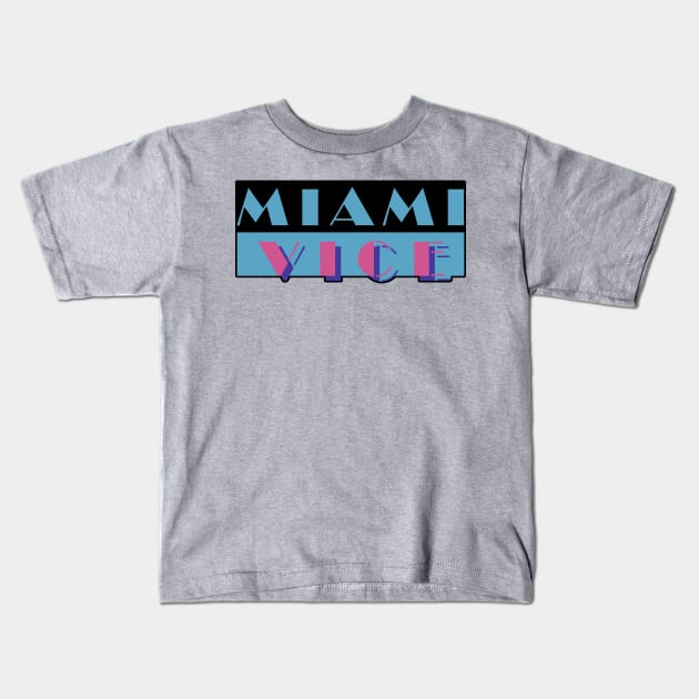 Miami Vice II Kids T-Shirt by MalcolmDesigns